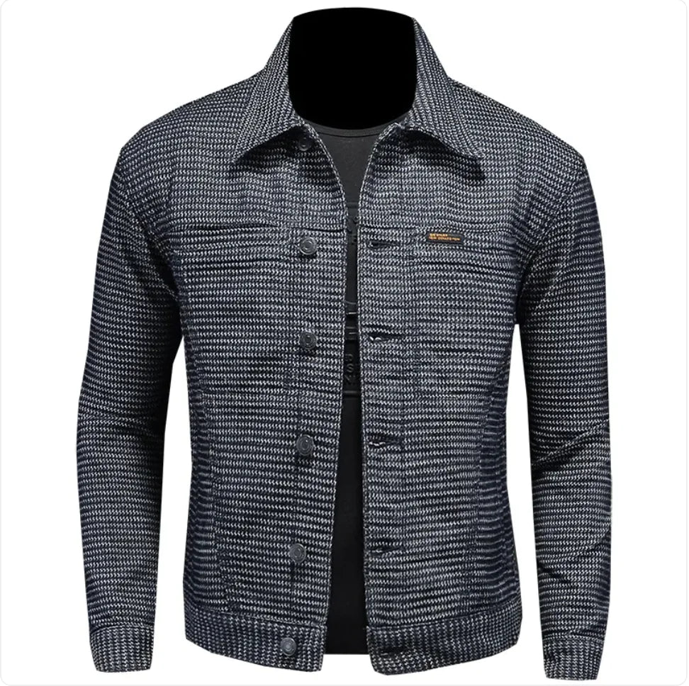 Men's Casual Denim Motorcycle Jacket Rieworkes