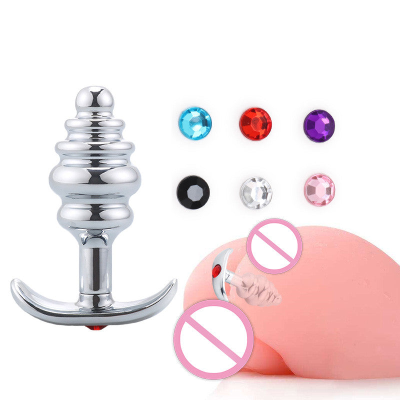 Metal Threaded Anal Plug for Adult Pleasure Mimarta