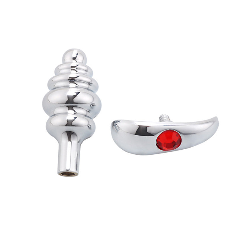 Metal Threaded Anal Plug for Adult Pleasure Mimarta