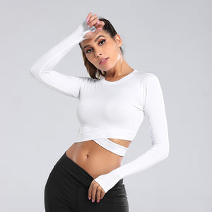 Autumn Women's Long Sleeve Workout Yoga Top Mimarta