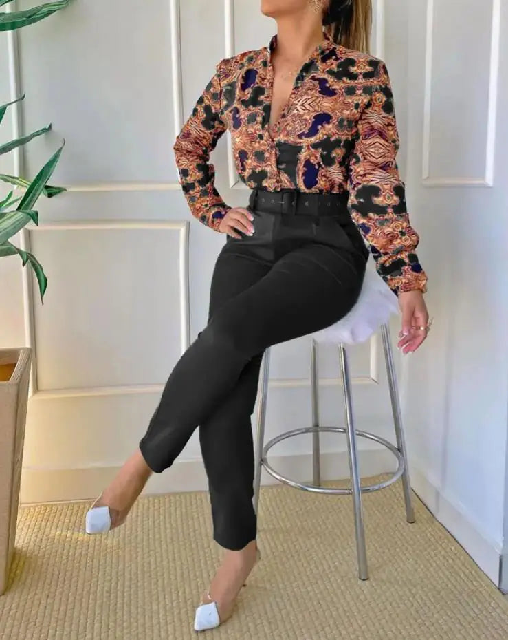 Elegant Office Wear Tops Rieworkes