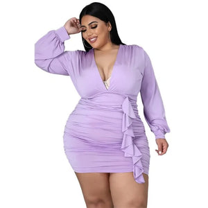 Women Autumn Plus Size Dresses Rieworkes