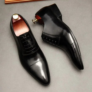 Luxury Red bottom Leather Oxford Shoes For Men Rieworkes