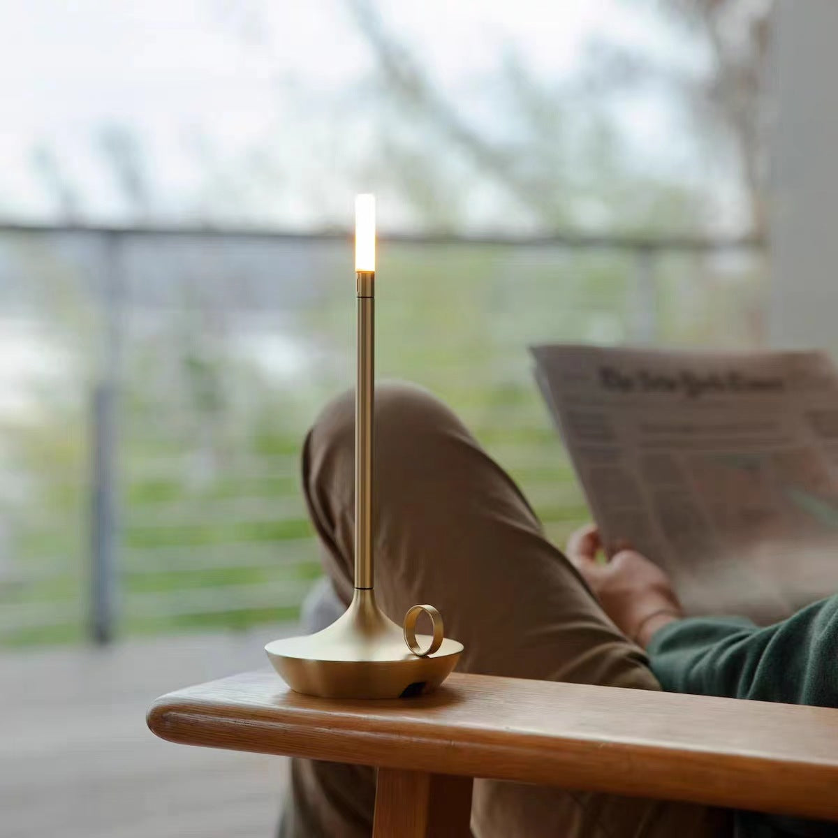 Modern Minimalist LED Vintage Candle Table Lamp Mimarta