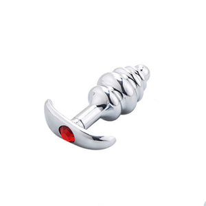 Metal Threaded Anal Plug for Adult Pleasure Mimarta
