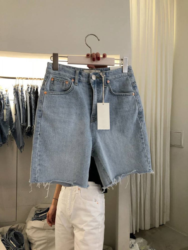 Loose Casual Women's Five-Point Denim Shorts Mimarta