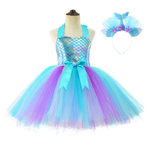 Mermaid Princess Tutu Dress for Baby Halloween Party Mimarta