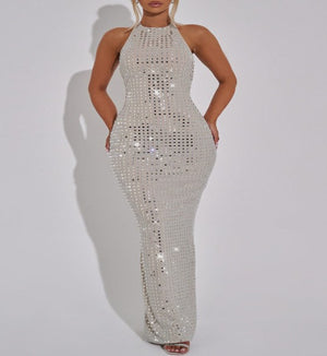 Sexy No Back Slim Long Dress Mimarta