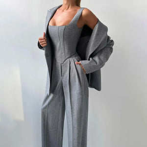 Fishbone Crisp Suit Women's Clothing Mimarta
