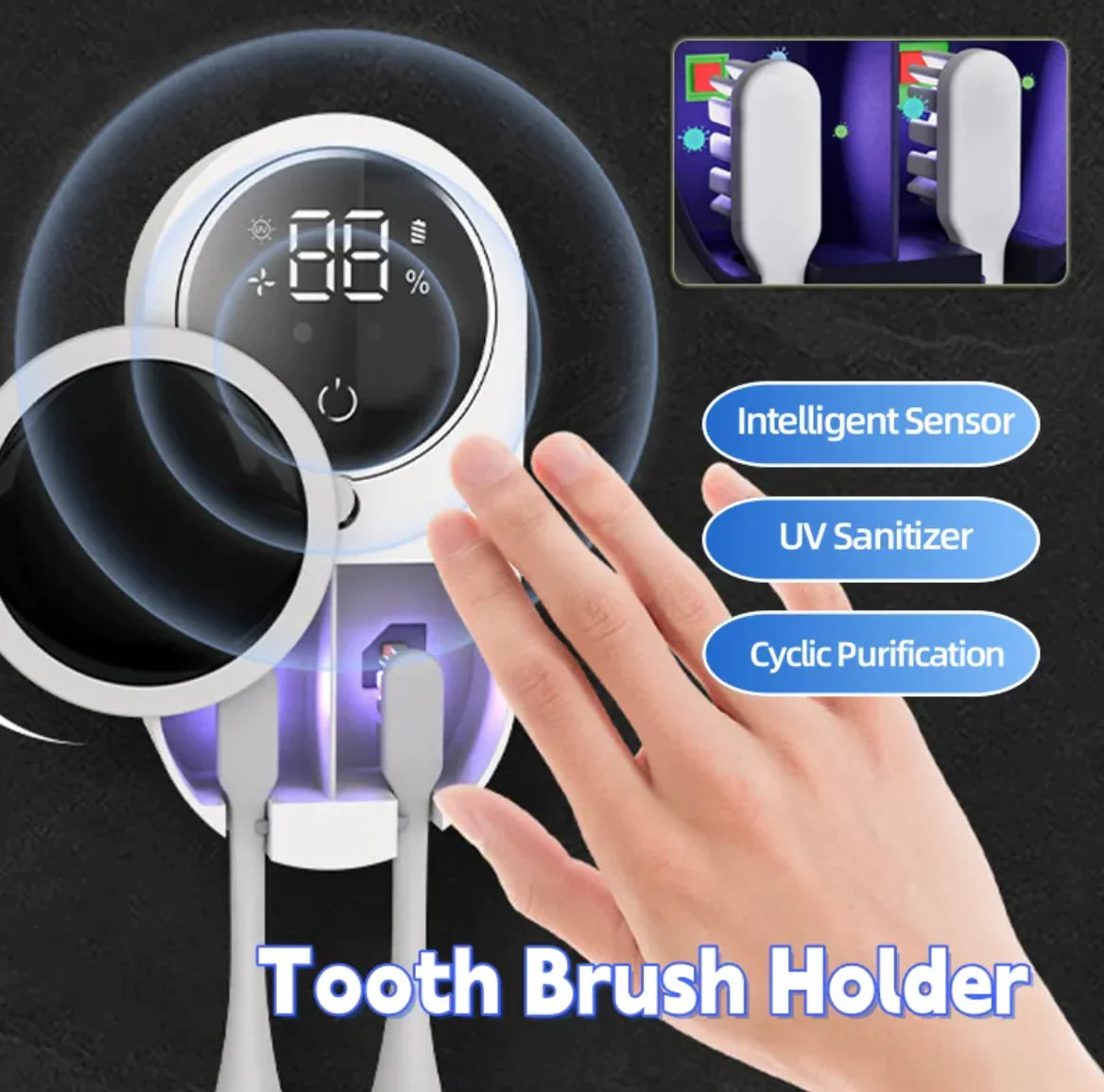 Portable UV Toothbrush Sanitizer Rieworkes