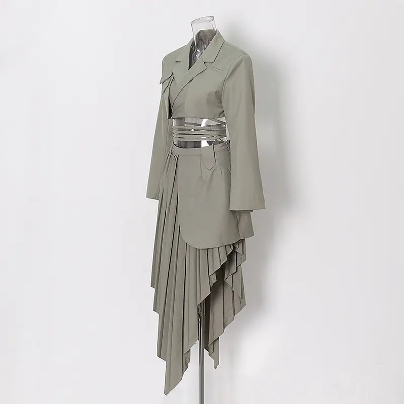 2024 Spring Women's Two-Piece Suit with Skirt Set Mimarta