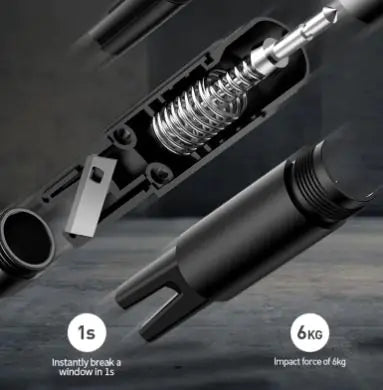 Car Safety Hammer &amp; Emergency Tool Rieworkes