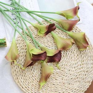 Artificial Calla Lily Decor for Living Room & Dining Table Rieworkes