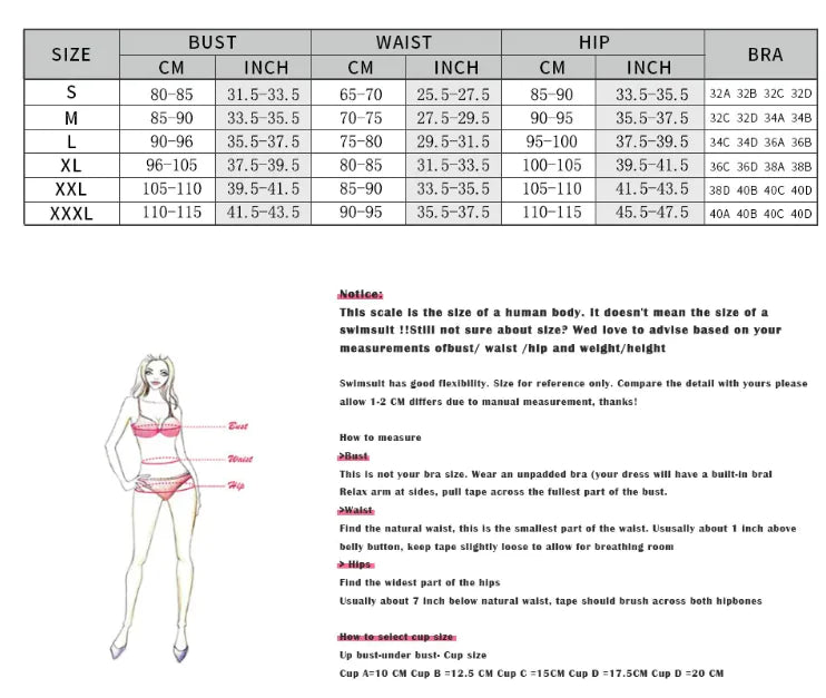 European & American Style Sexy Bikini Swimsuit Rieworkes
