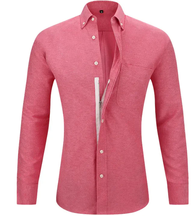 Men's Business Shirt Solid Color Rieworkes