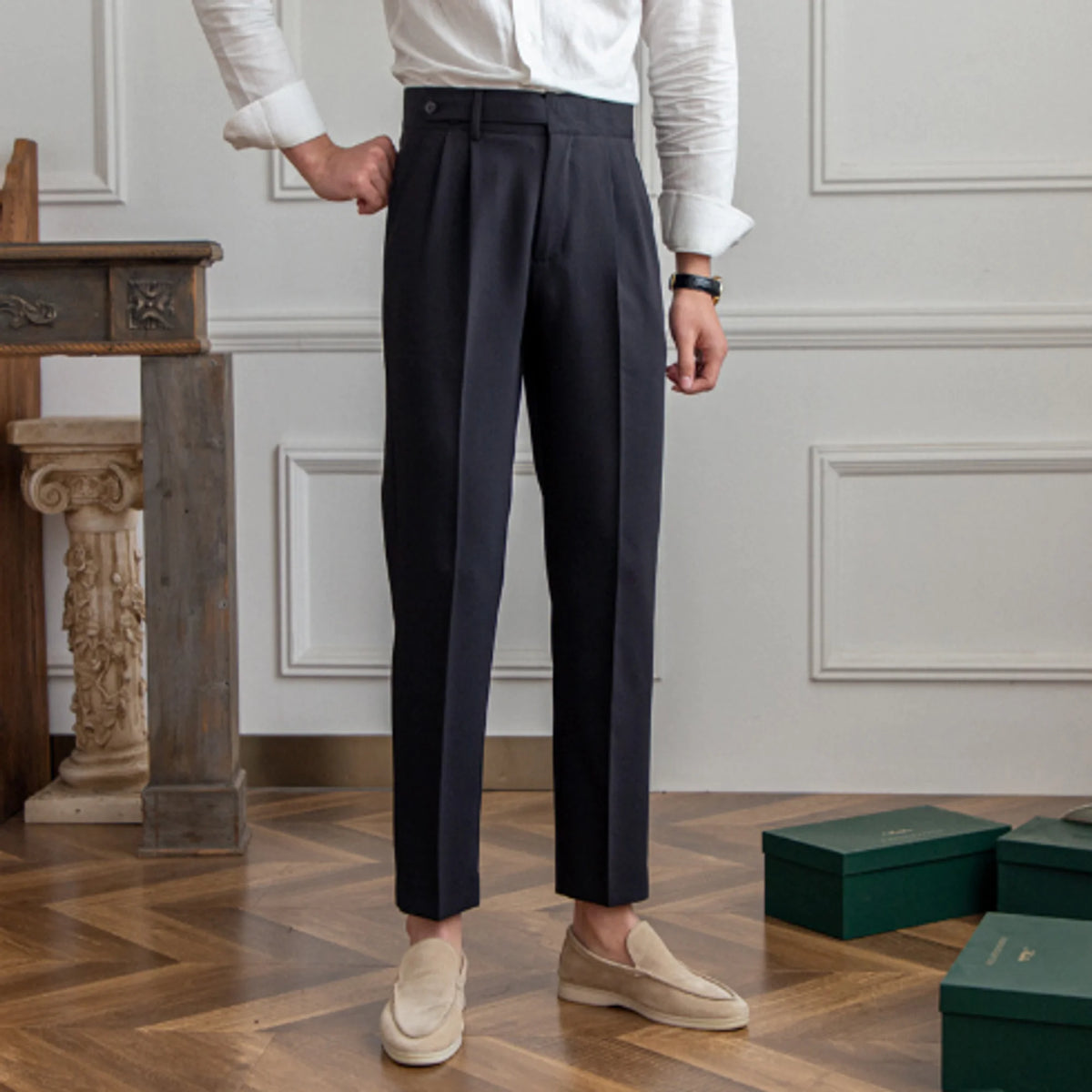 Slim Casual Office Trousers Rieworkes