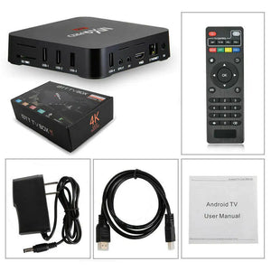 MXQ Pro 4K Ultra HD 64Bit Wifi Android 7.1 Quad Core Smart TV Box Media Player Rieworkes