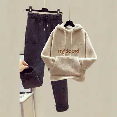 Autumn Winter Fashion Set for Women - Hoodie & Pants Mimarta