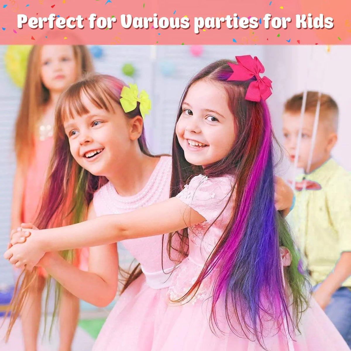 MSDADA New Hair Chalk Comb Temporary Hair Color Dye for Girls Kids with Light Color Hair, Washable Hair Chalk for Girls Age 4 5 6 7 8 9 10 Birthday Cosplay DIY, Halloween, Christmas (Pink+Blue) Pink,Blue Rieworkes