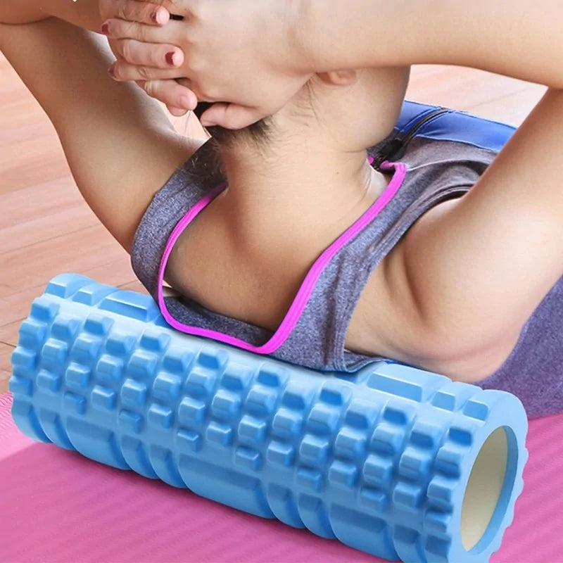 Fitness Foam Roller Set: Yoga Column &amp; Soft Yoga Block Rieworkes