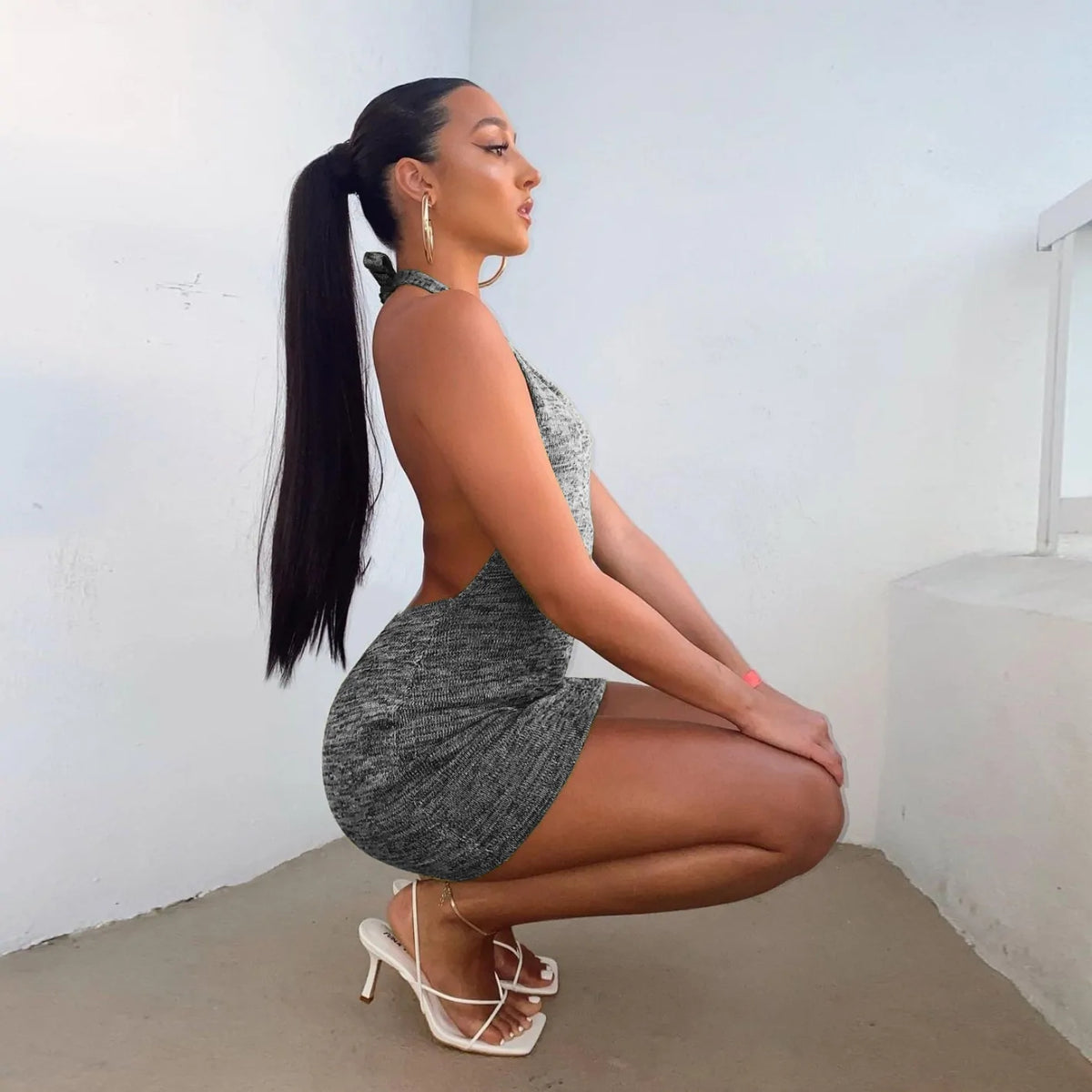 Sexy Backless Mini Dresses Rieworkes