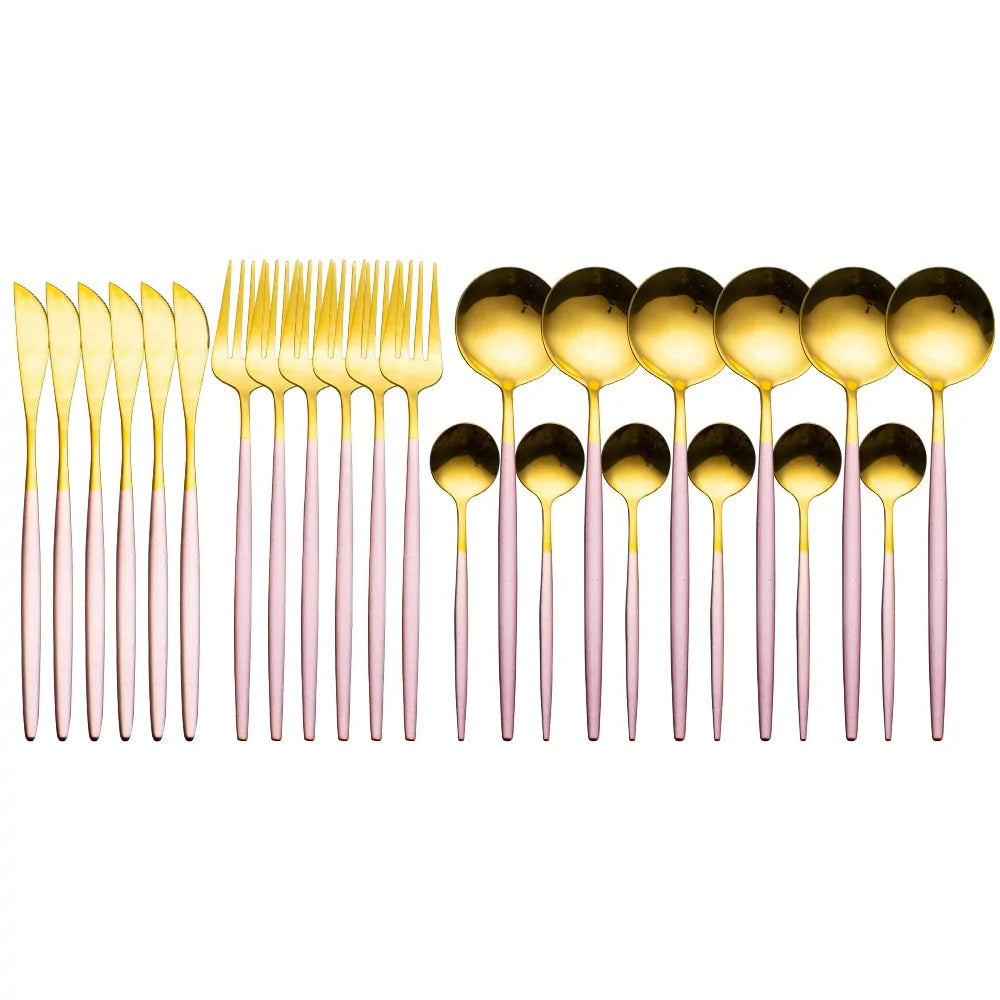 24 Pieces Luxury Cutlery Set Rieworkes