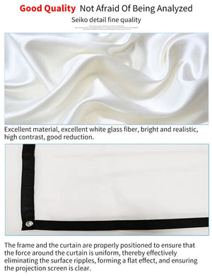Portable Projector Curtain For Home Cinema & Office Rieworkes