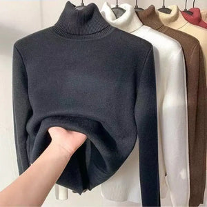 Women Turtleneck Autumn Winter Sweater Rieworkes