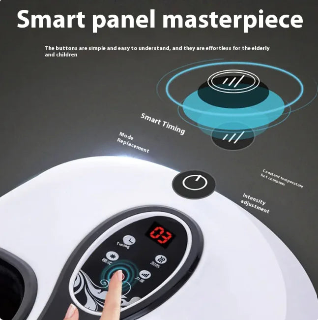 Automatic Shiatsu Foot Massager with Acupoint Kneading & Airbag – Home Electric Heat & Air Pressure Massage Machine Mimarta