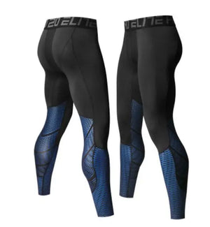 Men's Pro Compression Running Tights: Hot Yoga Pants for Gym & Basketball Rieworkes