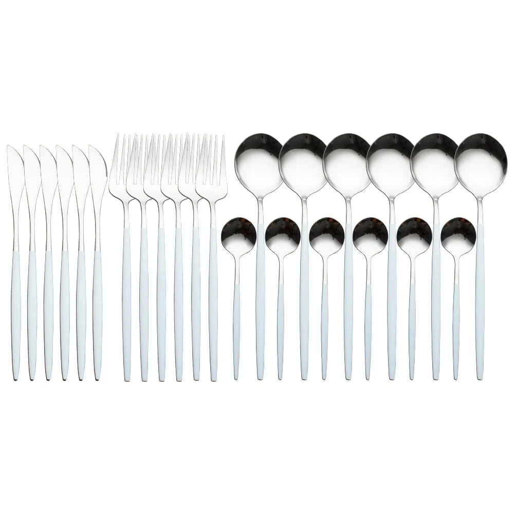 24 Pieces Luxury Cutlery Set Rieworkes