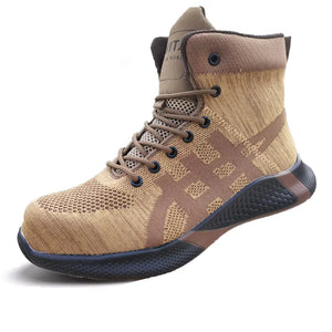 Men's Winter Plush Safety Work Boots - Warm & Breathable Mimarta