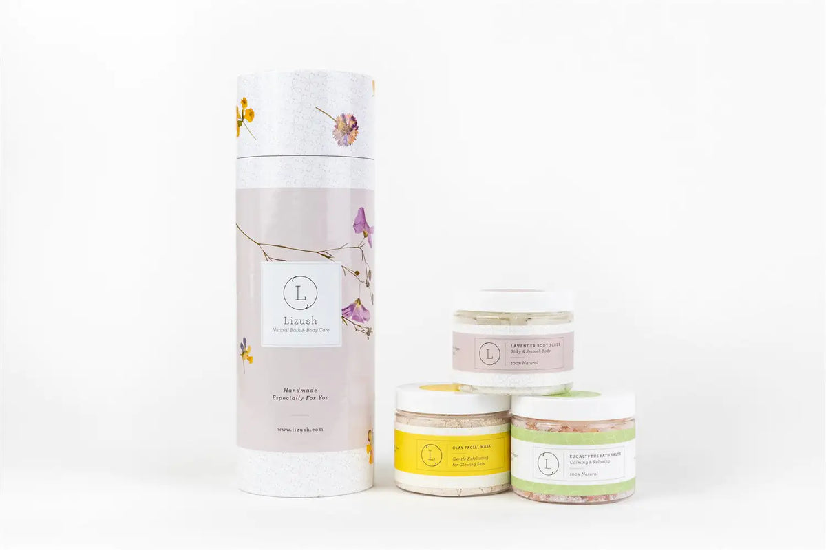 Natural Bath &amp; body skincare products, 3 Big Jars of relaxation and beauty Rieworkes