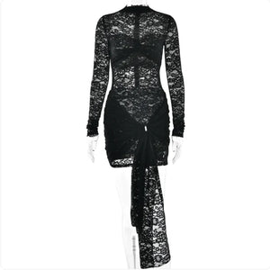 Elegant Slim Fit Lace Dress Mimarta
