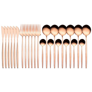 24 Pieces Luxury Cutlery Set Rieworkes