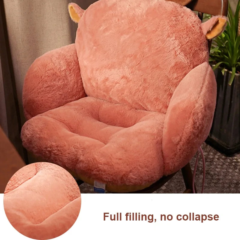 One-piece Chair Cushion: Office/Home Seat Support &amp; Backrest Rieworkes