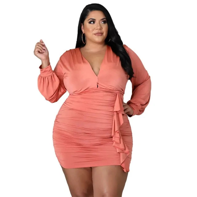 Women Autumn Plus Size Dresses Rieworkes