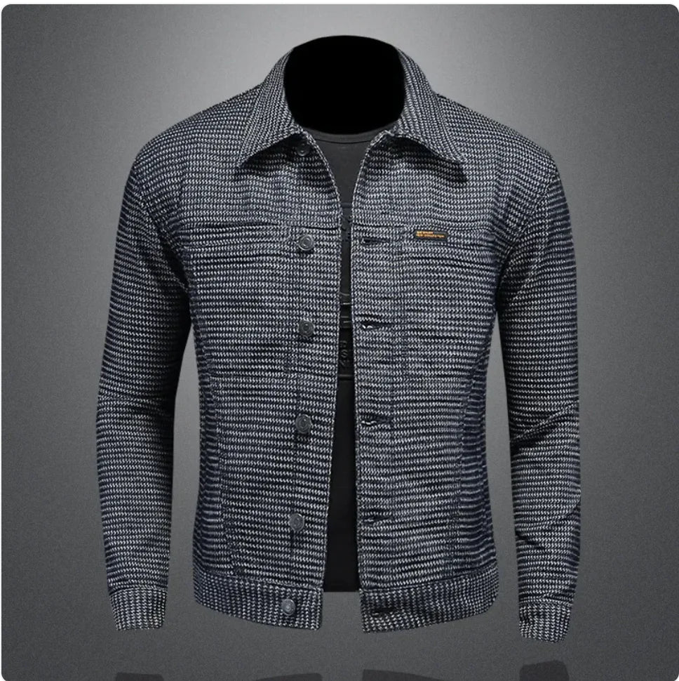 Men's Casual Denim Motorcycle Jacket Rieworkes