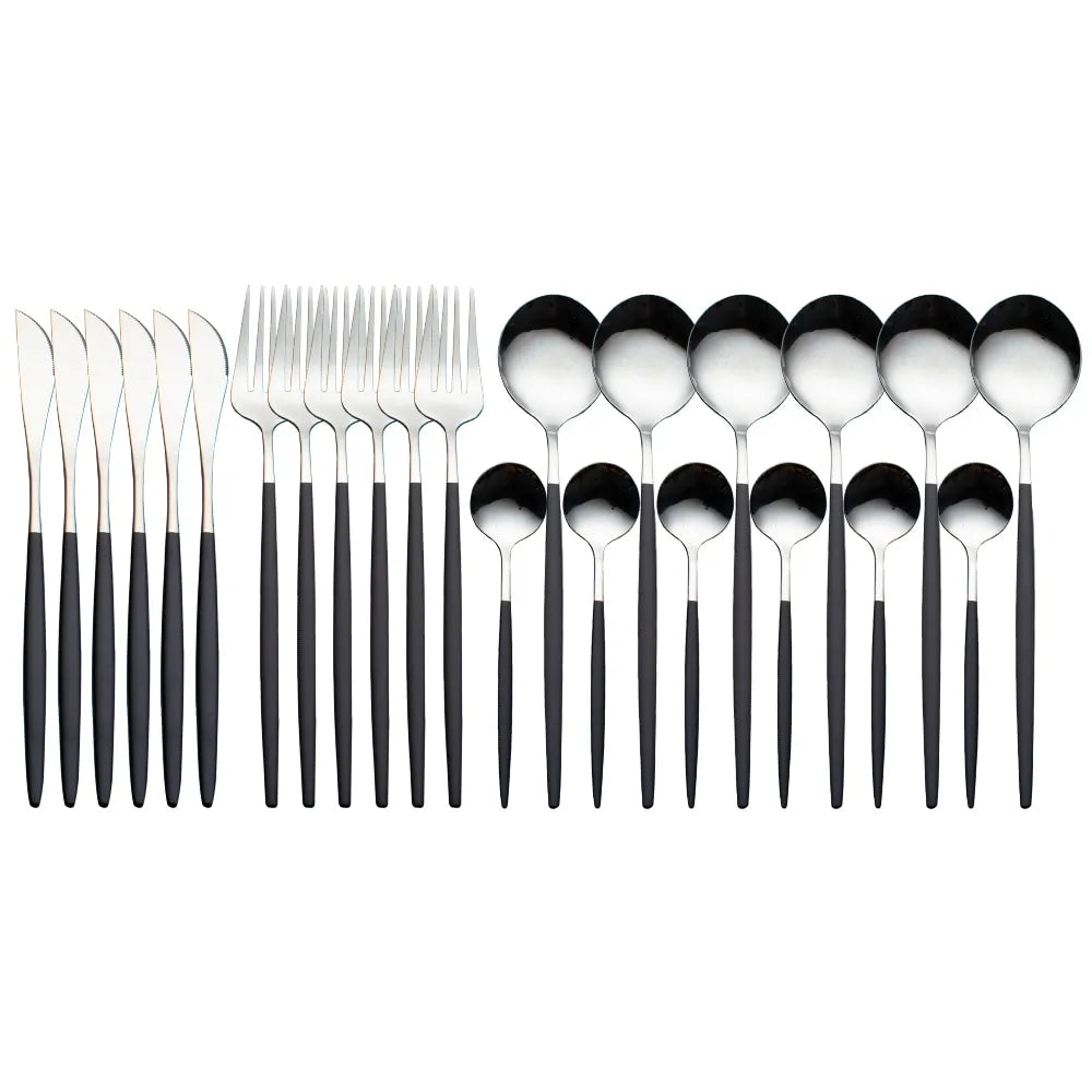 24 Pieces Luxury Cutlery Set Rieworkes