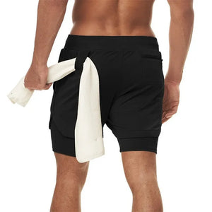 Camo Running Shorts Men Gym Sports Rieworkes