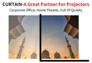 Portable Projector Curtain For Home Cinema & Office Rieworkes