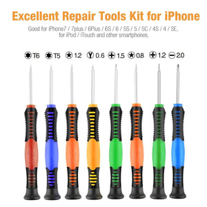 20 in 1 Mobile Phone Screen Opening Repair Tools Kit Screwdriver Set For iPhone Rieworkes