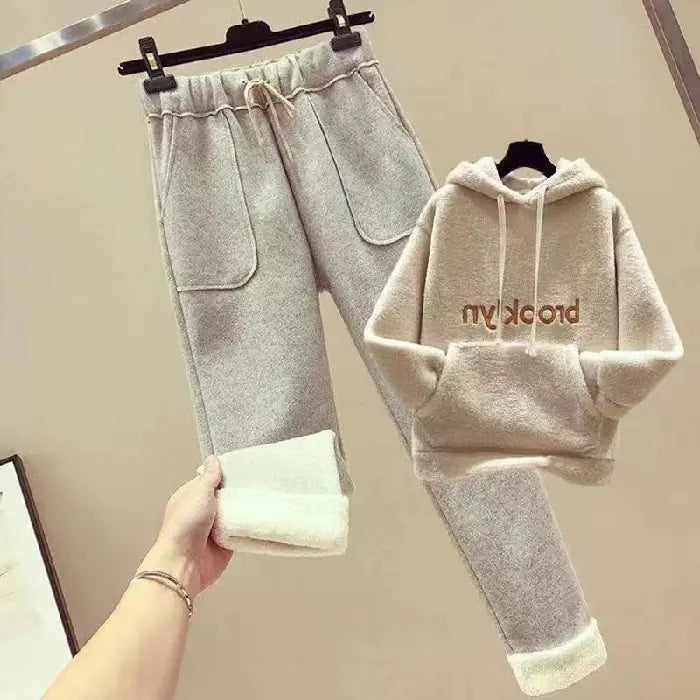 Autumn Winter Fashion Set for Women - Hoodie & Pants Mimarta