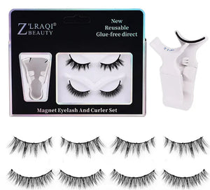 Non Adhesive Thick One Piece Magnetic Suction False Eyelashes Rieworkes