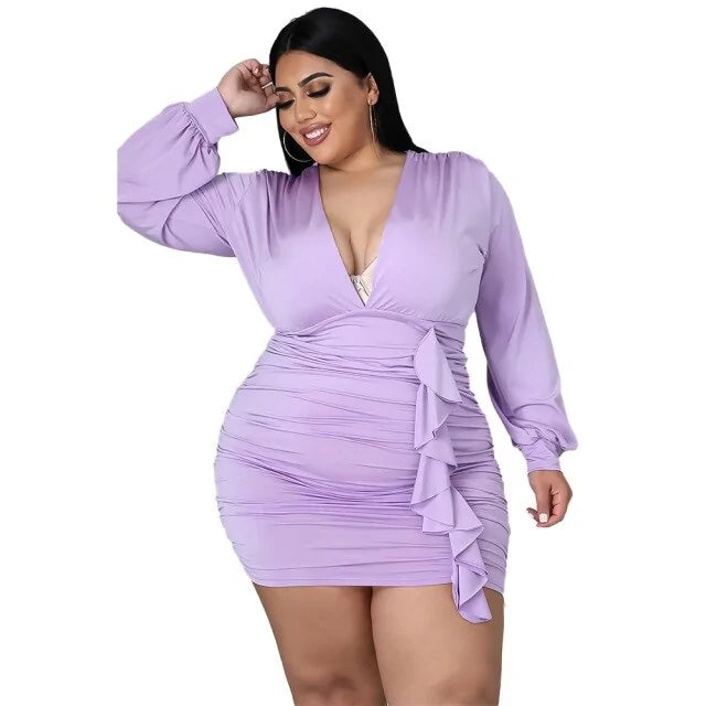Women Autumn Plus Size Dresses Rieworkes