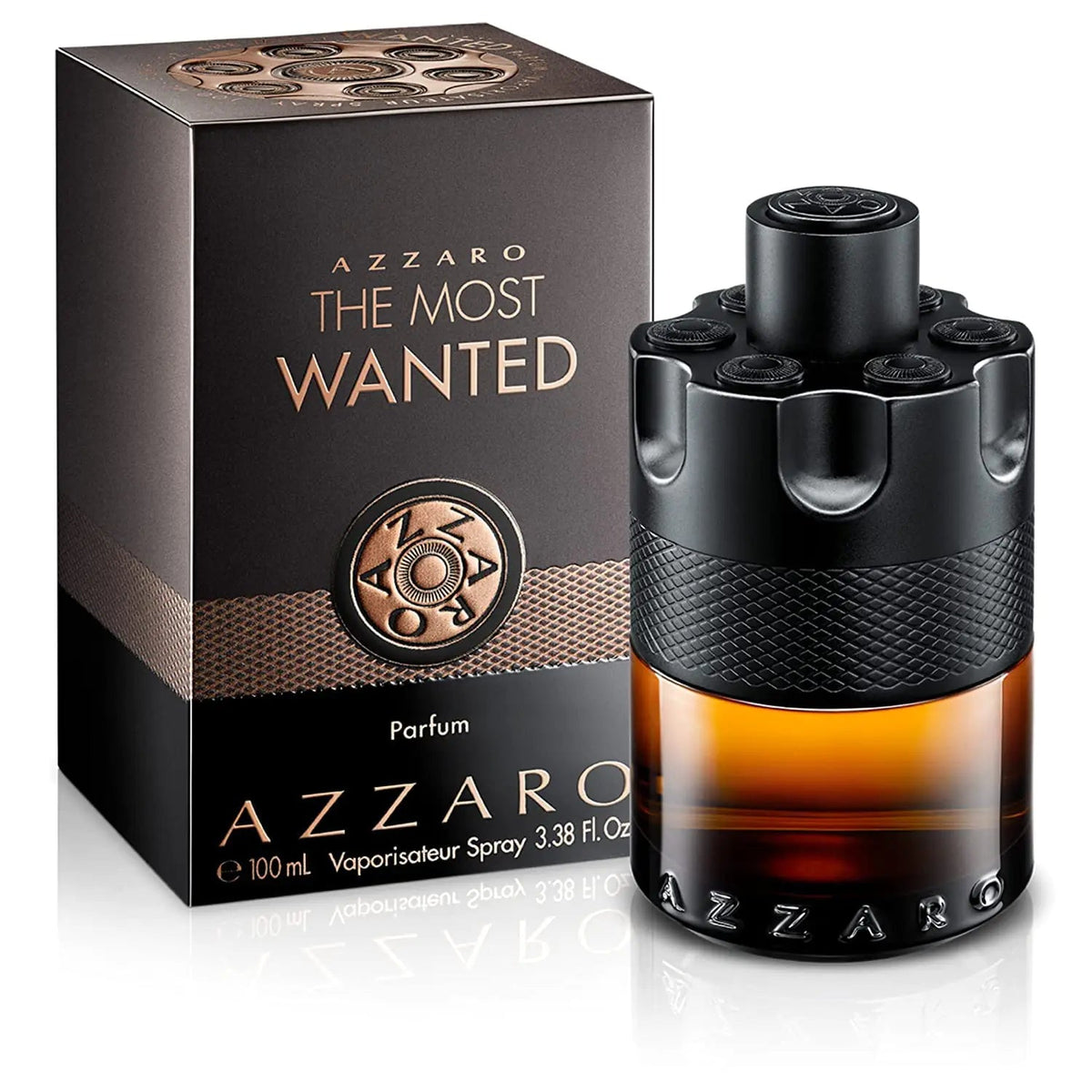Azzaro The Most Wanted Parfum - Intense Mens Cologne - Spicy &amp; Seductive Fragrance for Date Night - Lasting Wear - Irresistible Luxury Perfumes for Men 3.38 Fl Oz (Pack of 1) Rieworkes