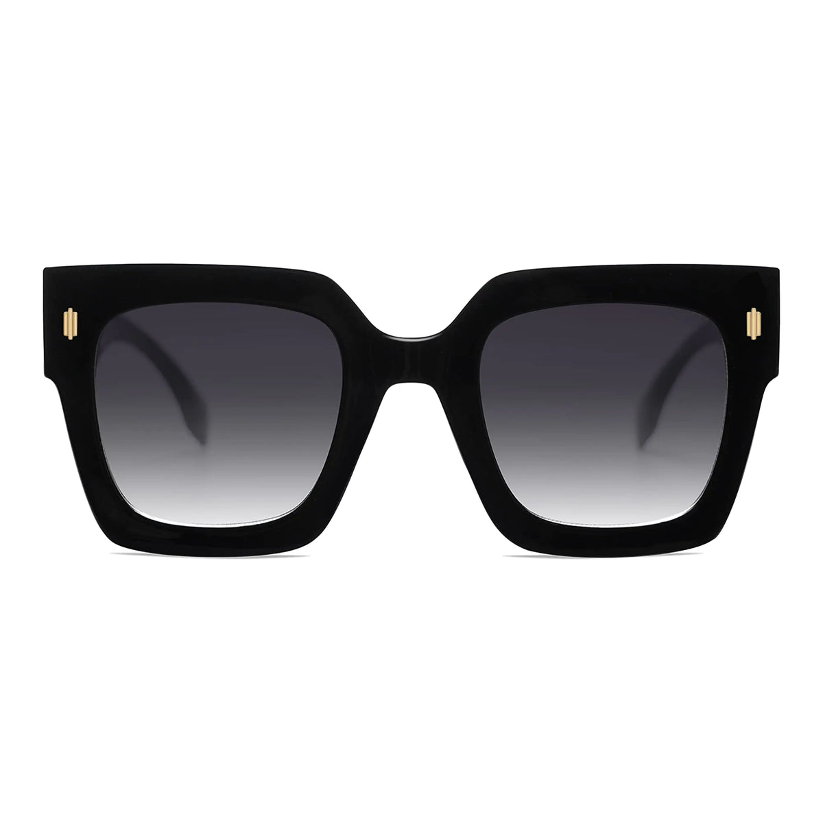 SOJOS Vintage Oversized Square Sunglasses for Women,Retro Womens Luxury Big Sun Glasses UV400 Protection SJ2194 Black Rieworkes