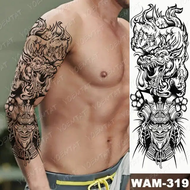 Full Temporary Tattoo Watercolor Sheets Rieworkes