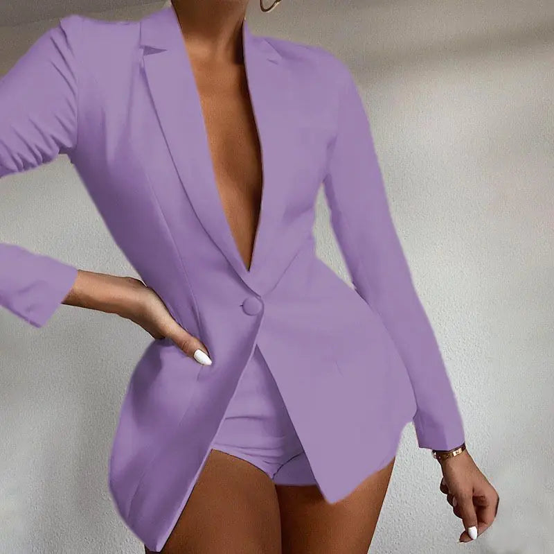 Elegant Women's Shorts Suit Set Rieworkes