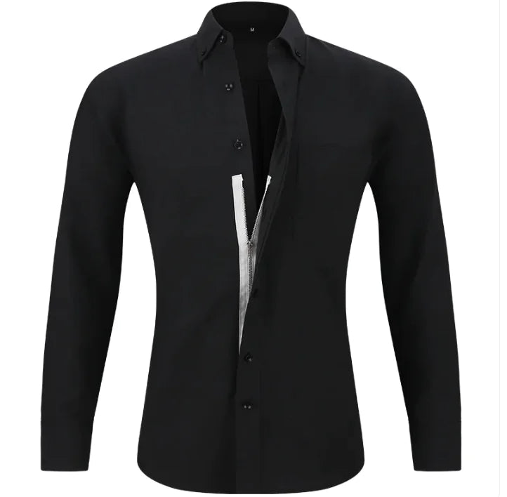 Men's Business Shirt Solid Color Rieworkes